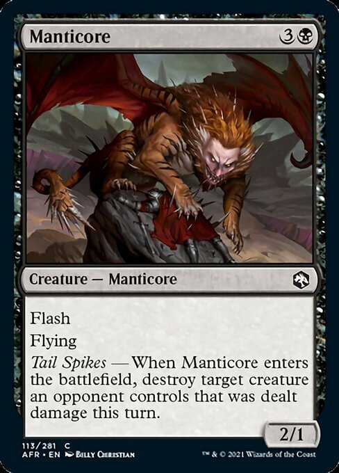 Manticore (Adventures in the Forgotten Realms) Near Mint - Nick Nack's Full Frontal Attack