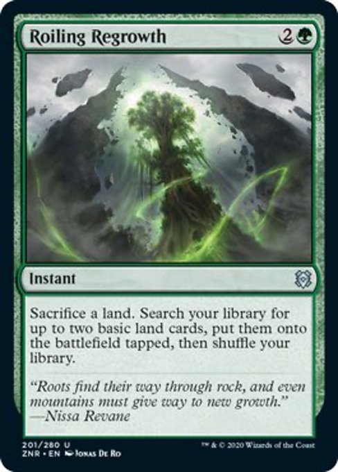 Roiling Regrowth (Zendikar Rising) Near Mint - Nick Nack's Full Frontal Attack