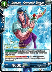 Jirasen, Graceful Wager (Divine Multiverse Draft Tournament) (DB2-049) [Cartes de promotion de tournoi] 
