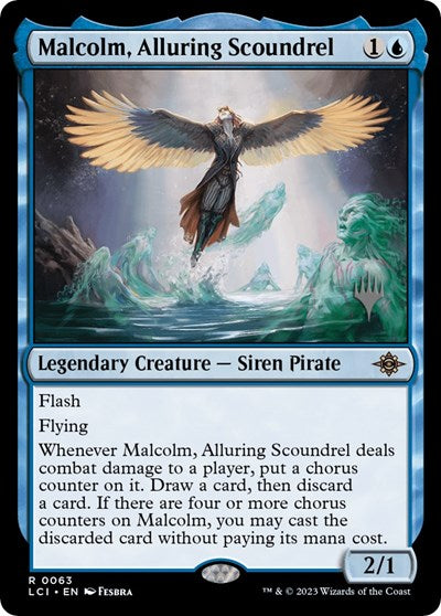 Malcolm, Alluring Scoundrel (Promo Pack: The Lost Caverns of Ixalan) Near Mint Foil