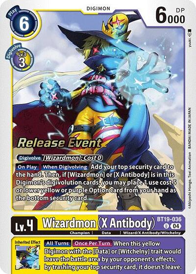 Wizardmon (X Antibody) (Release Special Booster 2.0 Pre-Release Cards) Near Mint Foil