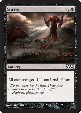 Shrivel (Magic 2014 Core Set) Near Mint - Nick Nack's Full Frontal Attack