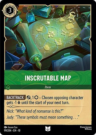 Inscrutable Map (Whispers in the Well) Near Mint - Nick Nack's Full Frontal Attack