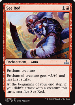 See Red (Rivals of Ixalan) Near Mint - Nick Nack's Full Frontal Attack