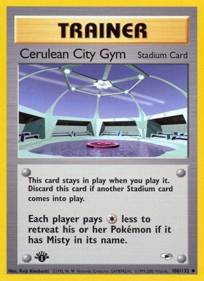 Cerulean City Gym (Gym Heroes) Light Play Unlimited - Nick Nack's Full Frontal Attack