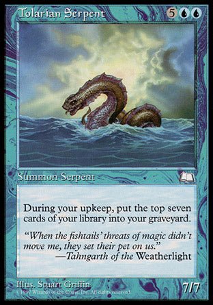 Tolarian Serpent (Weatherlight) Light Play - Nick Nack's Full Frontal Attack