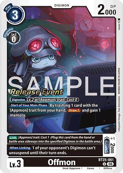 Offmon (Dual Revolution Release Event Cards) Near Mint