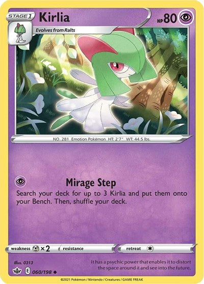 Kirlia (SWSH06: Chilling Reign) Near Mint