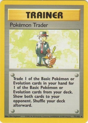 Pokemon Trader (Base Set) Light Play