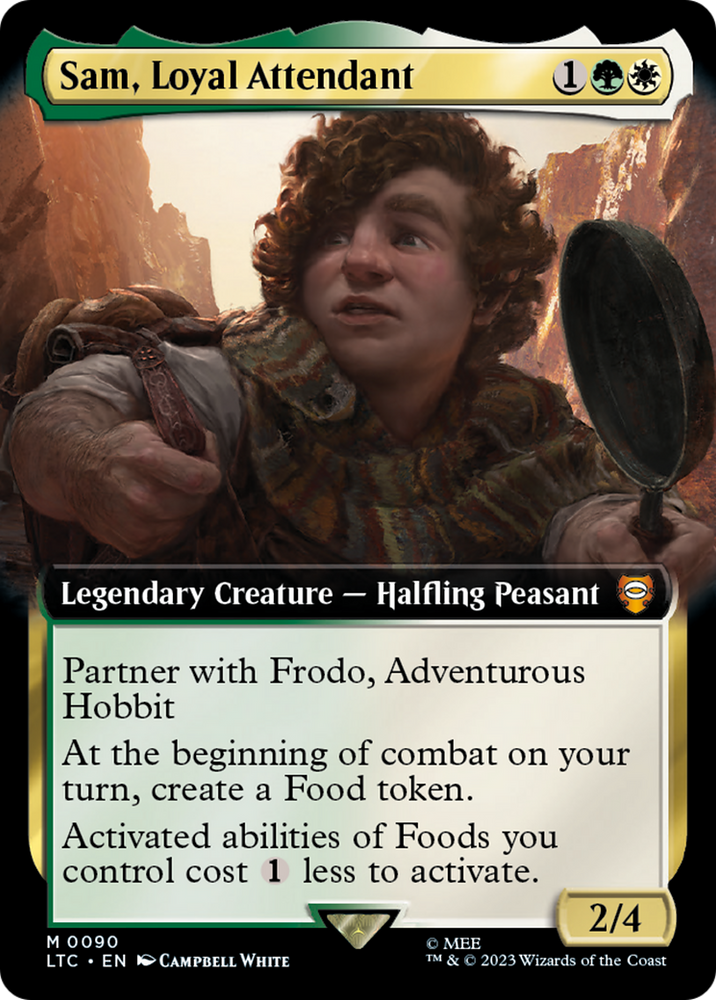 Sam, Loyal Attendant (Extended Art) [The Lord of the Rings: Tales of Middle-Earth Commander]