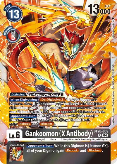 Gankoomon (X Antibody) (Release Special Booster 2.5) Medium Play Foil