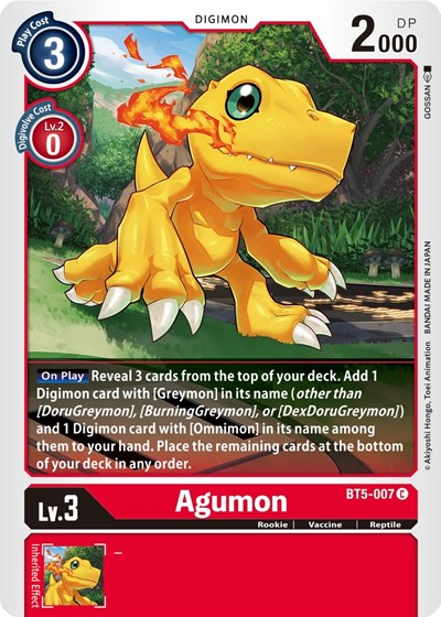 Agumon (Battle of Omni) Near Mint