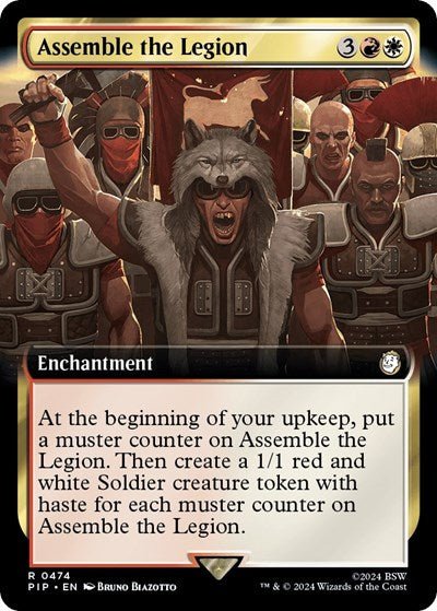 Assemble the Legion (Extended Art) (Universes Beyond: Fallout) Near Mint