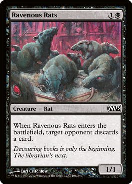 Ravenous Rats (Magic 2013 Core Set) Near Mint - Nick Nack's Full Frontal Attack