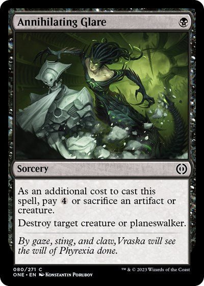 Annihilating Glare (Phyrexia: All Will Be One) Near Mint - Nick Nack's Full Frontal Attack