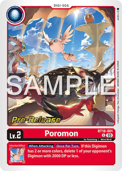 Poromon (Beginning Observer Pre-Release Cards) Near Mint Foil