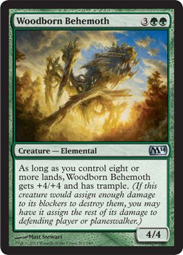 Woodborn Behemoth (Magic 2014 Core Set) Near Mint - Nick Nack's Full Frontal Attack