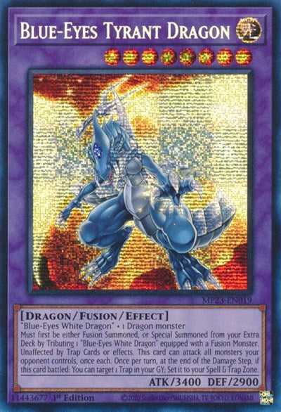 Blue-Eyes Tyrant Dragon (25th Anniversary Tin: Dueling Heroes Mega Pack) Light Play 1st Edition