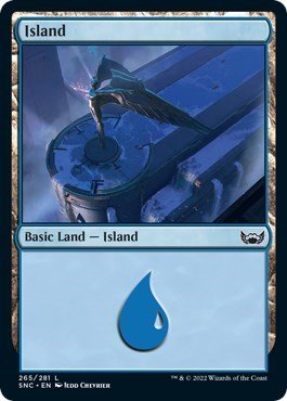 Island (265) (Streets of New Capenna) Near Mint - Nick Nack's Full Frontal Attack