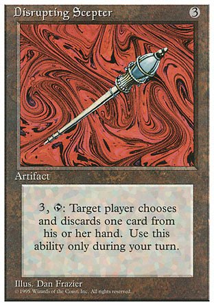 Disrupting Scepter (4th Edition) Light Play - Nick Nack's Full Frontal Attack