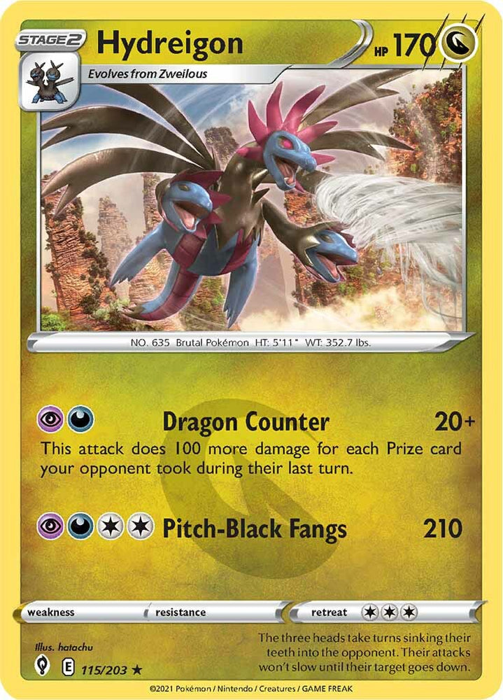 Hydreigon (115/203) [Espada y escudo: Cielos en evolución] 