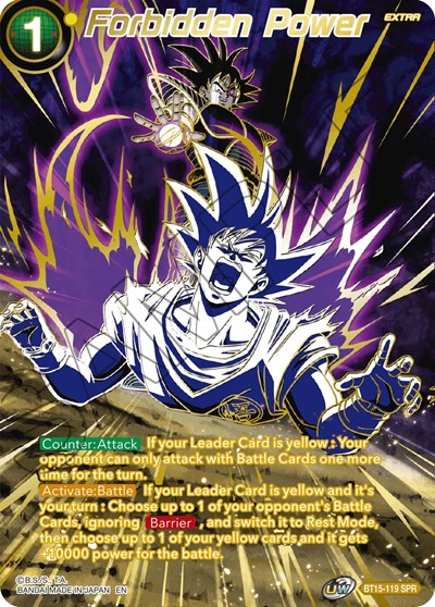 Forbidden Power (SPR) (Saiyan Showdown) Near Mint Foil