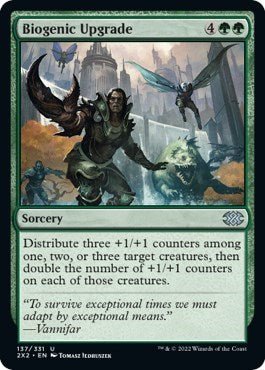 Biogenic Upgrade (Double Masters 2022) Near Mint Foil - Nick Nack's Full Frontal Attack