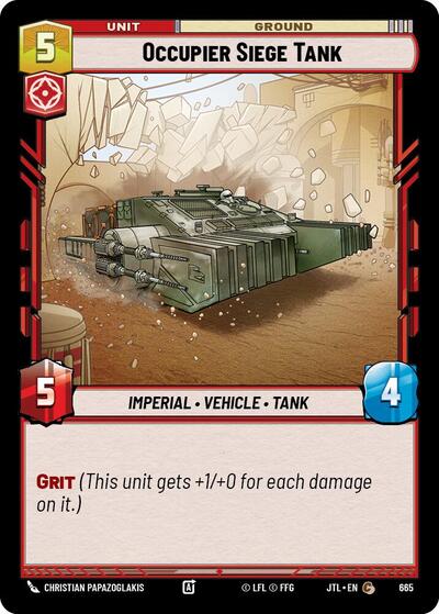 Occupier Siege Tank (Foil) (Jump to Lightspeed) Near Mint Foil - Nick Nack's Full Frontal Attack