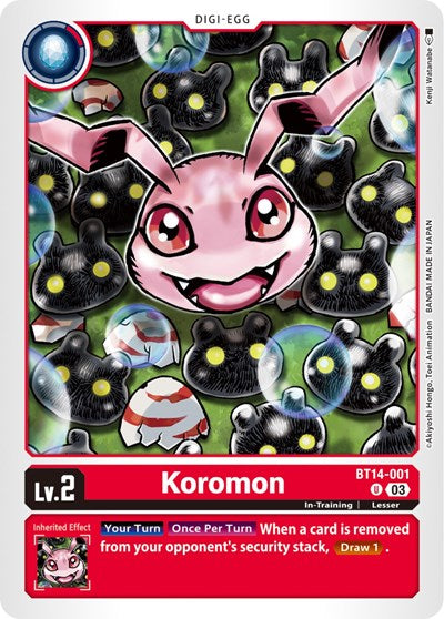 Koromon (Blast Ace) Near Mint