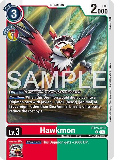 Hawkmon (Dual Revolution Booster) Near Mint