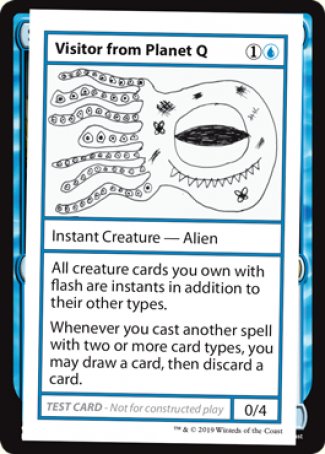 Visiteur de Planet Q (Édition 2021) [Mystery Booster Playtest Cards] 