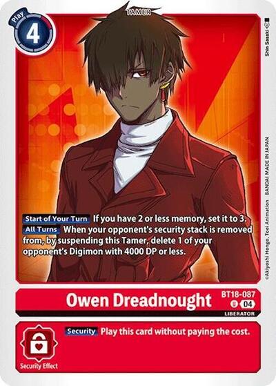 Owen Dreadnought (Release Special Booster 2.0) Damaged / Poor