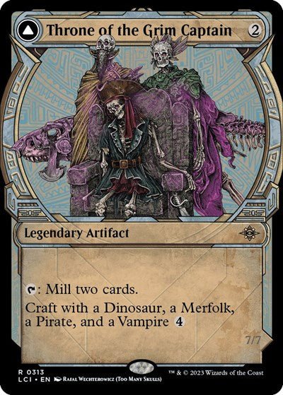 Throne of the Grim Captain (Showcase) (The Lost Caverns of Ixalan) Near Mint - Nick Nack's Full Frontal Attack