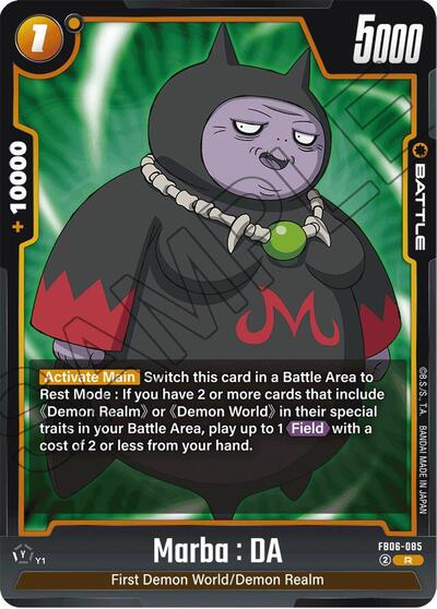 Marba : DA (Rivals Clash) Near Mint Holofoil - Nick Nack's Full Frontal Attack