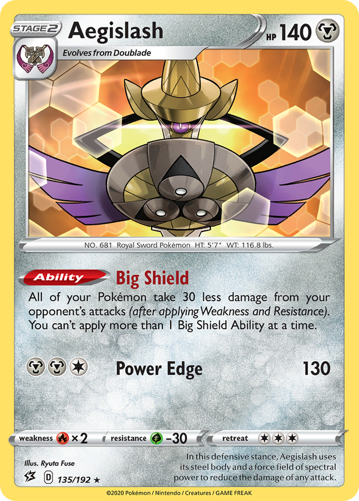 Aegislash (135/192) [Épée &amp; Bouclier: Rebel Clash] 