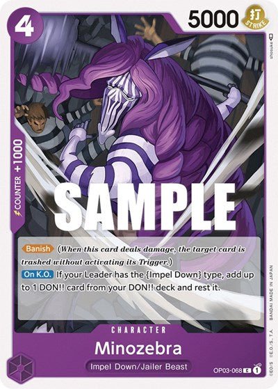 Minozebra (Pillars of Strength) Near Mint - Nick Nack's Full Frontal Attack