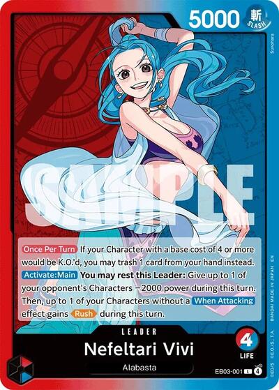 Nefeltari Vivi (001) (Extra Booster: One Piece Heroines Edition) Near Mint