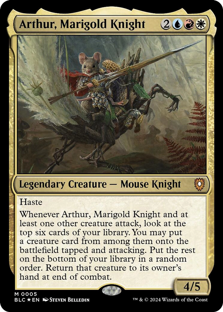 Arthur, Marigold Knight [Bloomburrow Commander]