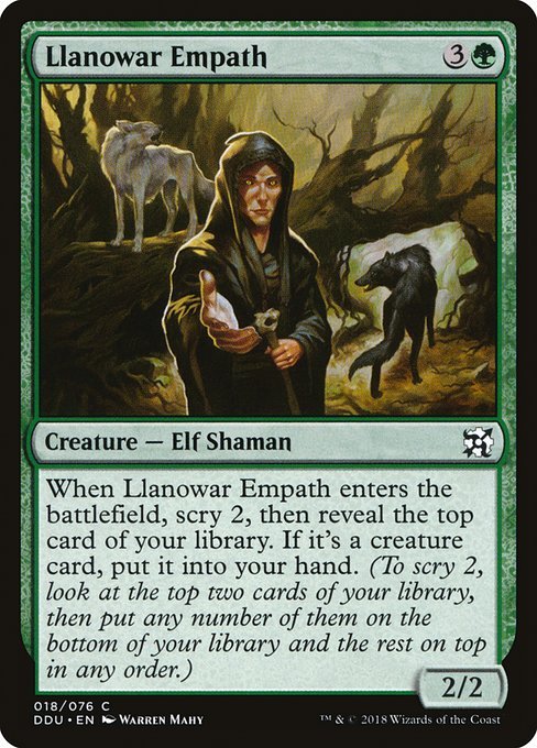 Llanowar Empath (Duel Decks: Elves vs Inventors) Near Mint