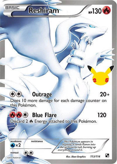 Reshiram (Celebrations: Classic Collection) Near Mint Holofoil