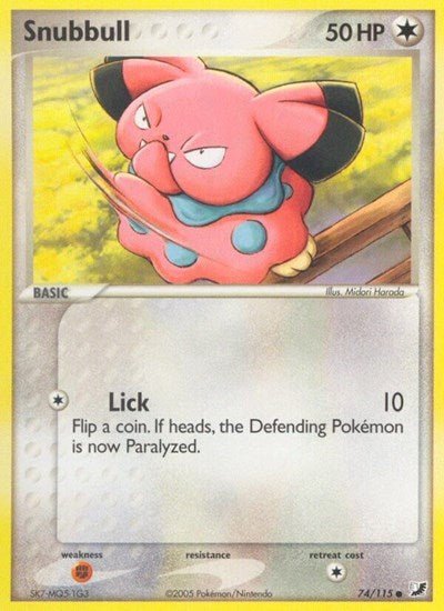 Snubbull (Unseen Forces) Light Play - Nick Nack's Full Frontal Attack