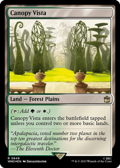 Canopy Vista (Surge Foil) (Universes Beyond: Doctor Who) Near Mint Foil