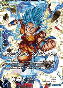 Super Saiyan God Son Goku // SSGSS Son Goku, Soul Striker Reborn (P-211) [Cartes de promotion] 