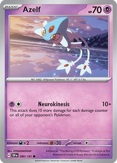 Azelf (SV08: Surging Sparks) Near Mint
