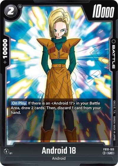Android 18 FB10-103 (Cross Force) Near Mint