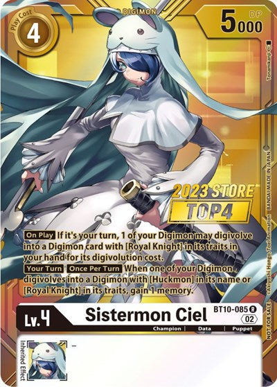 Sistermon Ciel (2023 Store Top 4) (Xros Encounter) Near Mint Foil
