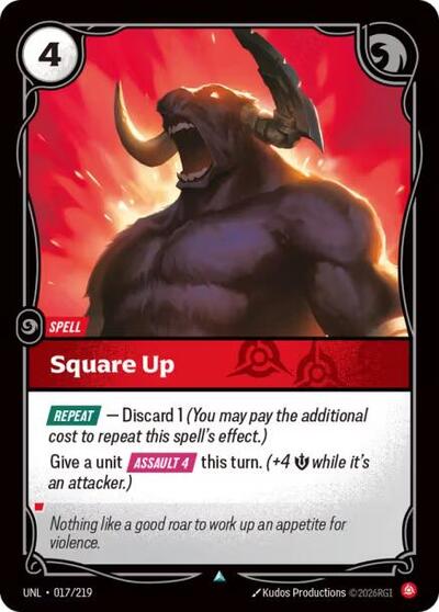 Square Up (Unleashed) Near Mint
