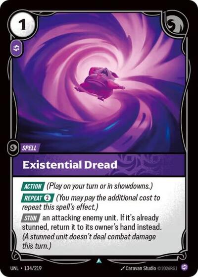 Existential Dread (Unleashed) Near Mint Foil