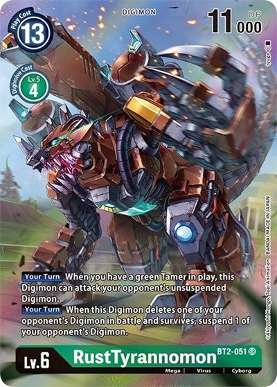 RustTyrannomon (Alternate Art) (Dimensional Phase) Near Mint Foil