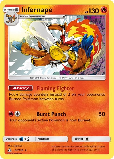 Infernape (SM - Ultra Prism) Near Mint Reverse Holofoil